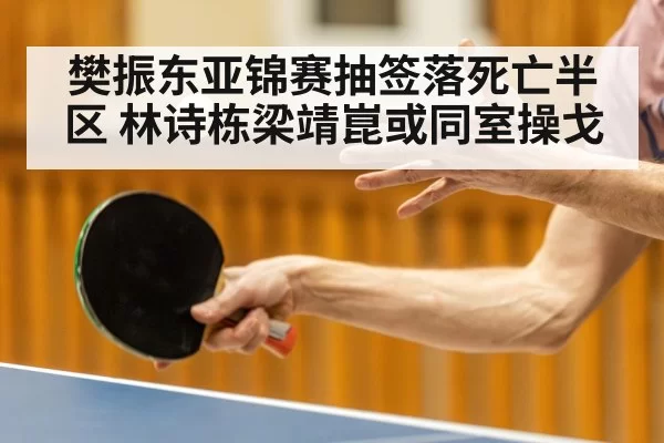 樊振东亚锦赛抽签落死亡半区 林诗栋梁靖崑或同室操戈